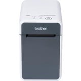 Brother TD-2125N - Imprimante d'étiquettes de bureau Blanc/gris, Thermique directe, 203 x 203 DPI, 152,4 mm/sec, Avec fil, Noir, Blanc