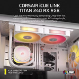 Corsair iCUE LINK TITAN 240 RX RGB Reconditionné, Watercooling Blanc