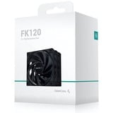 DeepCool FK120, Ventilateur de boîtier Noir, Connecteur de ventilateur PWM à 3 branches et 4 broches