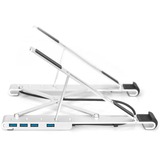 Digitus Support variable pour ordinateur portable Blanc