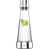 Emsa 370958 carafe, pichet et bouteille Verseuse 1 L Acier inoxydable, Transparent Transparent/en acier inoxydable, Verseuse, 1 L, Acier inoxydable, Transparent, Verre, Acier inoxydable, 12 cm, 355 mm