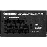 Enermax REVOLUTION D.F.X, 850 Watt alimentation  Noir, 2x 12VHPWR, 4x PCIe, Gestion des câbles