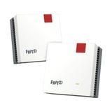 FRITZ! Set 1700 pack de 2, Répéteur Blanc/gris, Rouge, Blanc, Interne, Système maillé, Système, Bi-bande (2,4 GHz / 5 GHz), Wi-Fi 7 (802.11be)
