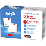 FRITZ! Set 1700 pack de 2, Répéteur Blanc/gris