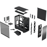 Fractal Design Summit boîtier midi tower Noir | 2x USB-A | 1x USB-C | Window