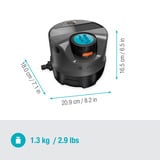 GARDENA Système d'arrosage AquaPrecise, aérien, Systèmes de gicleurs Gris/Turquoise