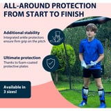 HUDORA Protège-tibias avec protection de la cheville, Accessoires Rouge