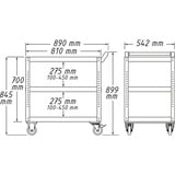 Hazet Chariot de service Assistent 167-3, Chariot à outils Bleu/Noir