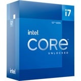 Intel® Core i7-12700K, 3,6 GHz (5,0 GHz Turbo Boost) socket 1700 processeur "Alder Lake", Unlocked, processeur en boîte