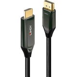 Lindy 40931 câble vidéo et adaptateur 2 m HDMI Type A (Standard) DisplayPort Noir Noir, 2 m, HDMI Type A (Standard), DisplayPort, Mâle, Mâle, Droit