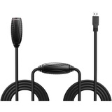 Lindy Rallonge active USB 3.0, 10m, Câble d'extension Noir, 10m, 10 m, USB A, USB A, USB 3.2 Gen 1 (3.1 Gen 1), 5 Gbit/s, Noir