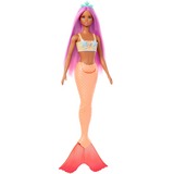 Mattel Barbie - Poupée sirène avec cheveux roses et queue orange douce Orange