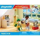 PLAYMOBIL Action Heroes Pédiatre avec Ours en Peluche, Jouets de construction 