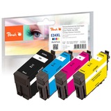 Peach PI200-558 cartouche d'encre 4 pièce(s) Compatible Rendement élevé (XL) Noir, Cyan, Magenta, Jaune Rendement élevé (XL), 20 ml, 14 ml, 1100 pages, 4 pièce(s), Multi pack