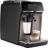 Philips Machines espresso entièrement automatiques, 3 boissons, Machine à café/Espresso Noir/brun de zinc, 3 boissons, Machine à expresso, 1,8 L, Café en grains, Broyeur intégré, 1500 W, Noir, Marron