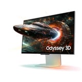 Samsung Écran PC Gaming 27" Odyssey 3D G90XF 4K UHD 165Hz Moniteur Argent, 1x DisplayPort, 2x HDMI, 2x USB-A, 165 Hz, 68,6 cm (27"), 2160 x 3840 pixels, 4K Ultra HD, LED, 1 ms, Argent