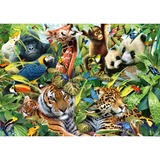 Schmidt Spiele Puzzle Monde animalier coloré 