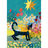 Schmidt Spiele Rosina Wachtmeister: Chat dans la mer de fleurs, Puzzle 