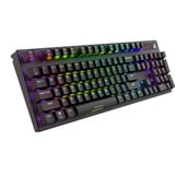 Sharkoon SKILLER SGK20 RGB clavier gaming mécanique Noir, Layout US (QWERTY), Huano Red, 100%