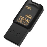Team Group C171 lecteur USB flash 64 Go USB Type-A 2.0 Noir, Clé USB Noir, 64 Go, USB Type-A, 2.0, Sans capuchon, 3,4 g, Noir