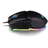 Thermaltake Argent M5 RGB souris Ambidextre USB Type-A Optique 16000 DPI, Souris gaming Noir, Ambidextre, Optique, USB Type-A, 16000 DPI, Noir