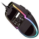 Thermaltake Argent M5 RGB souris Ambidextre USB Type-A Optique 16000 DPI, Souris gaming Noir, Ambidextre, Optique, USB Type-A, 16000 DPI, Noir