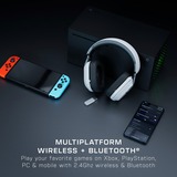 Turtle Beach Casque gaming amplifié multiplateforme sans fil Stealth 600 pour Xbox Series X|S, Xbox One, PC, Nintendo Switch et mobile - Bluetooth, 80 heures de batterie et microphone antibruit – Blanc  over-ear Blanc, Xbox One, PC, Nintendo Switch et mobile - Bluetooth, 80 heures de batterie et microphone antibruit – Blanc, Sans fil, 20 - 20000 Hz, Gaming, 320 g, Casque, Blanc
