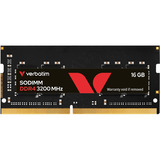 Verbatim 16 Go DDR4-3200 (1x 16 Go) mémoire PC portable Noir, 30110, SO-DIMM