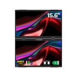 Verbatim Écran portable double 15,6″ 15.6" Moniteur Noir, 1x Mini HDMI, 2x USB-C, 39,6 cm (15.6"), LCD, 1920 x 1080 pixels, Full HD, 16:9, 10 ms