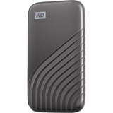 WD My Passport 2000 Go Gris SSD externe Gris, 2000 Go, USB Type-C, 3.2 Gen 2 (3.1 Gen 2), 1050 Mo/s, Protection par mot de passe, Gris