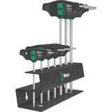 Wera Set 467/7 Tournevis à manche transversal hexagonal HF + support, 7 pièces Noir/Vert