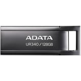 ADATA UR340 lecteur USB flash 128 Go USB Type-A 3.2 Gen 2 (3.1 Gen 2) Noir, Clé USB Nickel, 128 Go, USB Type-A, 3.2 Gen 2 (3.1 Gen 2), 100 Mo/s, Casquette, Noir