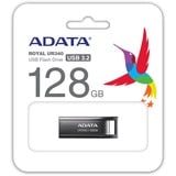 ADATA UR340 lecteur USB flash 128 Go USB Type-A 3.2 Gen 2 (3.1 Gen 2) Noir, Clé USB Nickel, 128 Go, USB Type-A, 3.2 Gen 2 (3.1 Gen 2), 100 Mo/s, Casquette, Noir