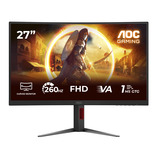 AOC  27" Moniteur gaming incurvé  Noir (Mat)