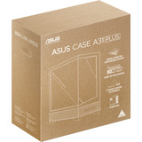ASUS A31 Plus TG ARGB WHITE Midi Tower Blanc, boîtier pc Blanc | 2x USB-A | 1x USB-C | RGB | Verre Trempé