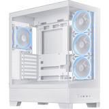 ASUS A31 Plus TG ARGB WHITE Midi Tower Blanc, boîtier pc Blanc | 2x USB-A | 1x USB-C | RGB | Verre Trempé