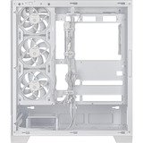 ASUS A31 Plus TG ARGB WHITE Midi Tower Blanc, boîtier pc Blanc | 2x USB-A | 1x USB-C | RGB | Verre Trempé