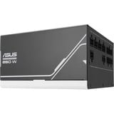 ASUS Prime Gold alimentation modulaire 850 watt Blanc, 1x 12V-2x6, 3x PCIe, 850 W, 100 - 240 V, Actif, 110 W, 846 W, 110 W