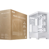 ASUS  boîtier midi tower Blanc | 2x USB-A | 1x USB-C | RGB | Verre Trempé
