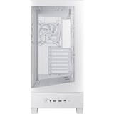 ASUS  boîtier midi tower Blanc | 2x USB-A | 1x USB-C | RGB | Verre Trempé