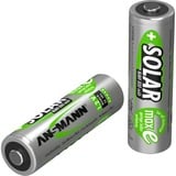Ansmann 5035513 pile domestique Batterie rechargeable AA Hybrides nickel-métal (NiMH) Argent, Batterie rechargeable, AA, Hybrides nickel-métal (NiMH), 1,2 V, 2 pièce(s), 800 mAh