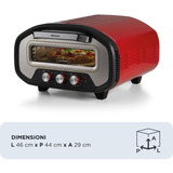 Ariete Four à pizza DA GENNARO Rouge/en acier inoxydable, 1 pizza(s), Rouge, 430 °C, 320 x 320 mm, 1 h, pierre