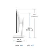BenQ GW2790TC 27" Moniteur Blanc, 1x DisplayPort, 1x HDMI, 1x USB-C, 68,6 cm (27"), 1920 x 1080 pixels, Full HD, LCD, 5 ms, Noir, Blanc