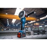 Bosch BOSCH GWX 18V-15 PSC solo KARToN, Meuleuse d'angle Bleu/Noir, 9800 tr/min, Batterie, 2,3 kg