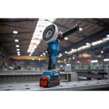 Bosch BOSCH GWX 18V-15 PSC solo KARToN, Meuleuse d'angle Bleu/Noir, 9800 tr/min, Batterie, 2,3 kg