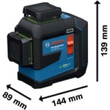 Bosch Laser à lignes GLL 80-33 G Professional, Laser de ligne Bleu/Noir