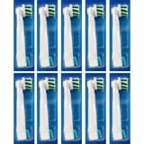 Braun Brosses de rechange Oral-B Pro CrossAction, lot de 10, Tête brosse à dent électrique 