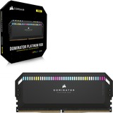 Corsair 32 Go DDR5-5600 Kit, Mémoire vive Noir, CMT32GX5M2B5600C36, Dominator Platinum RGB, XMP