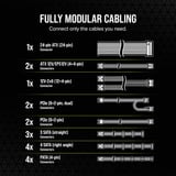 Corsair RM1000e Reconditionné alimentation modulaire 1000 watt Noir, 2x 12V-2x6, 2x PCIe