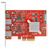 DeLOCK 89041 carte et adaptateur d'interfaces Interne USB 3.2 Gen 2 (3.1 Gen 2), Contrôleur USB PCIe, USB 3.2 Gen 2 (3.1 Gen 2), PCIe 3.0, Passif, 10 Gbit/s, Windows 10, Windows 8.1